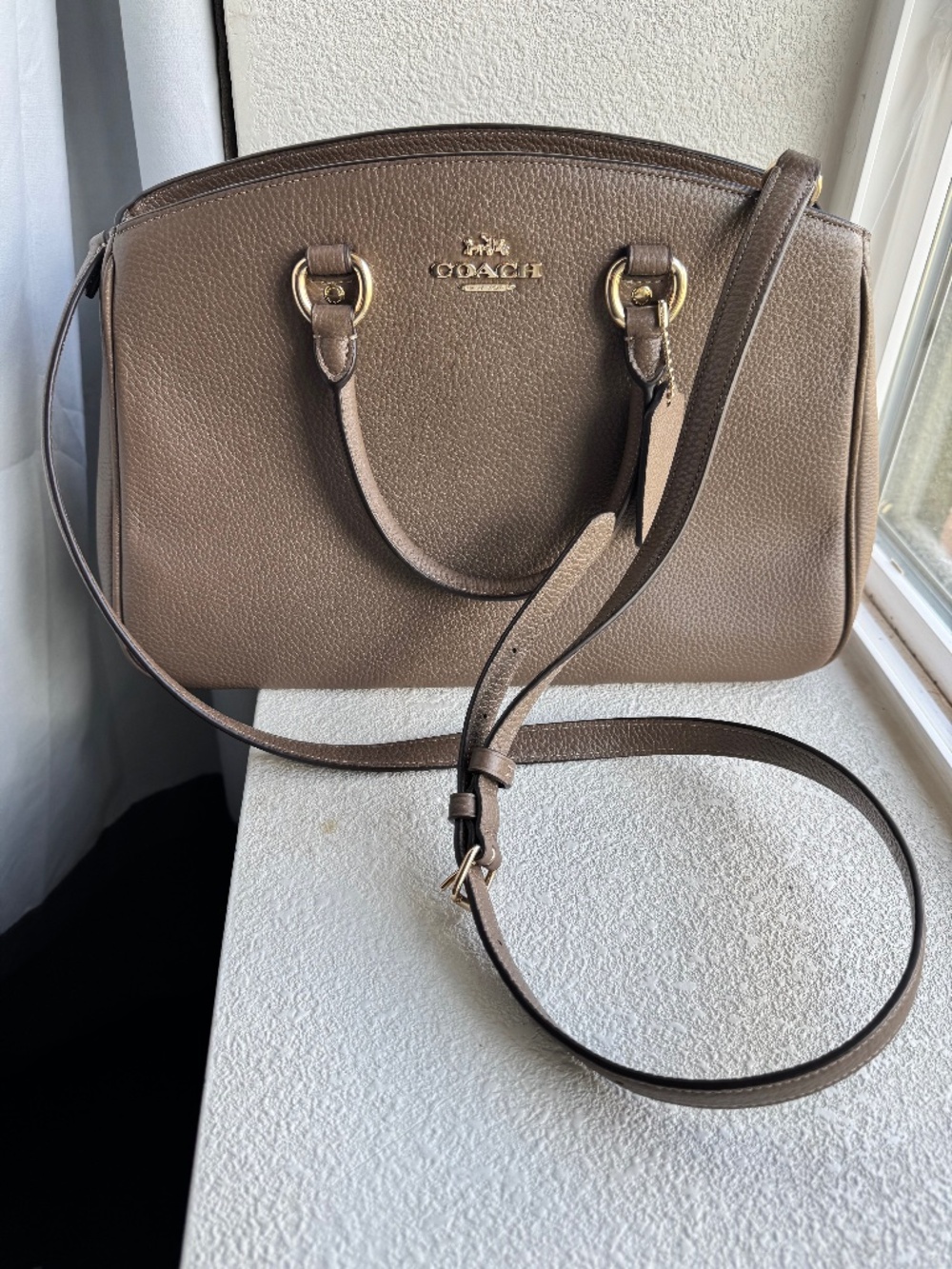 Coach Savannah Carryall Large Taupe